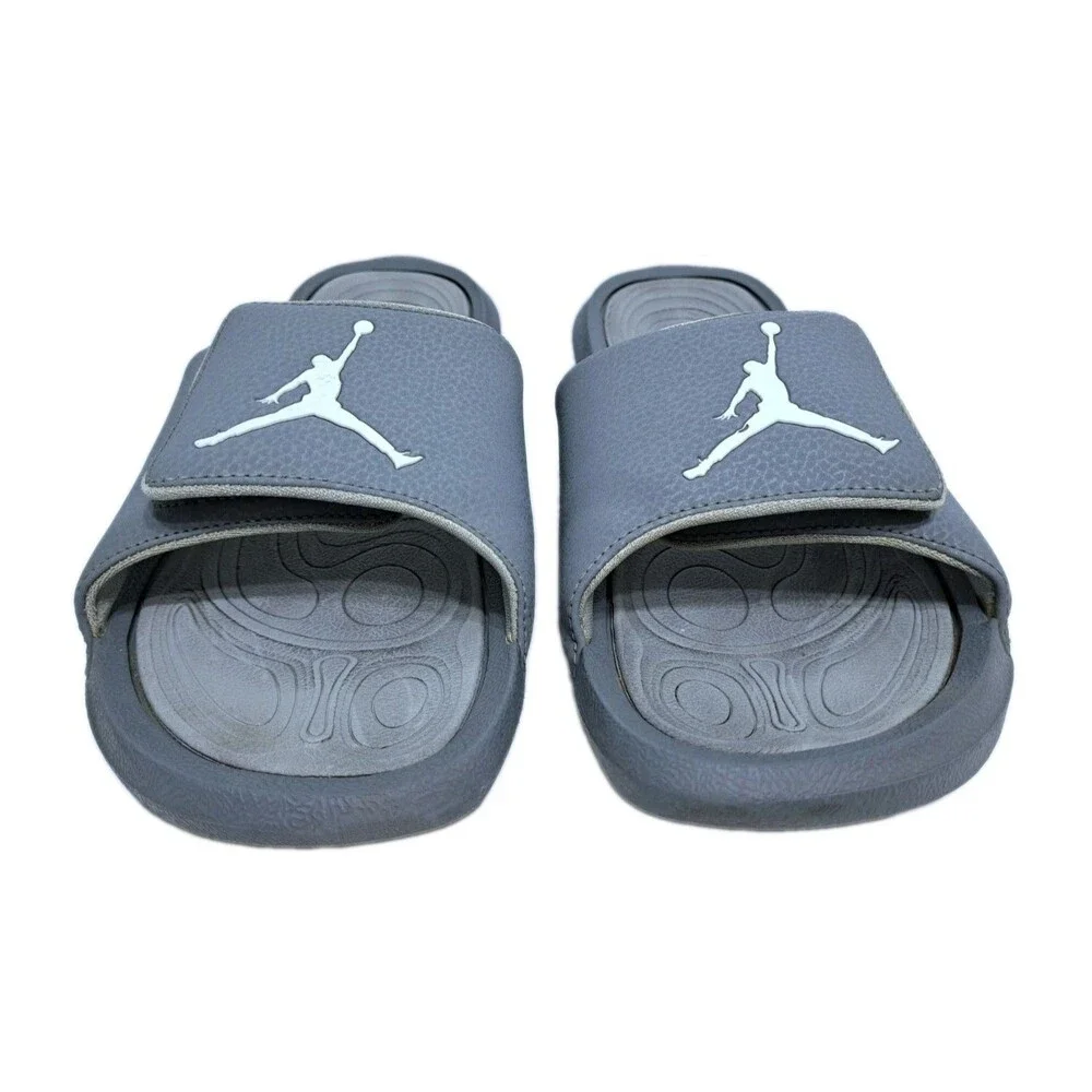 Nike Men's Jordan Hydro 6 Cool Grey Size 10 881473-004 Slides Sandals Beach Pool